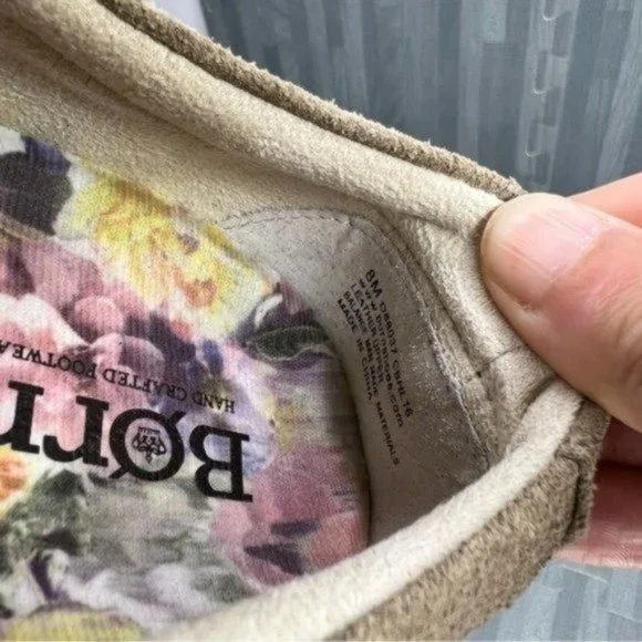 BORN Tamara Distressed Sneakers Tan Women's Size 8 - Picture 10 of 10